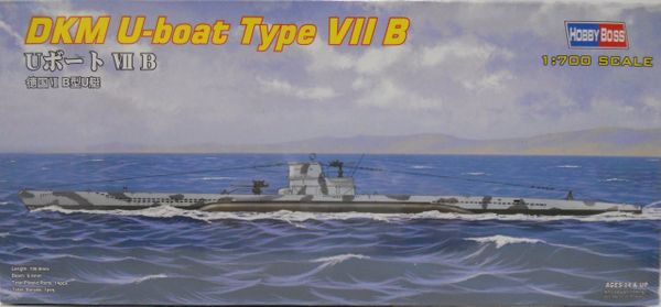 DKM U-boat Type VIIB, Hobbyboss 1/700 CK - Charlies Plastic Models