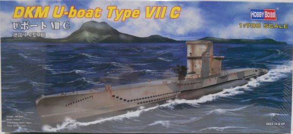 DKM U-boat Type VIIC, Hobbyboss 1/700 CK - Charlies Plastic Models