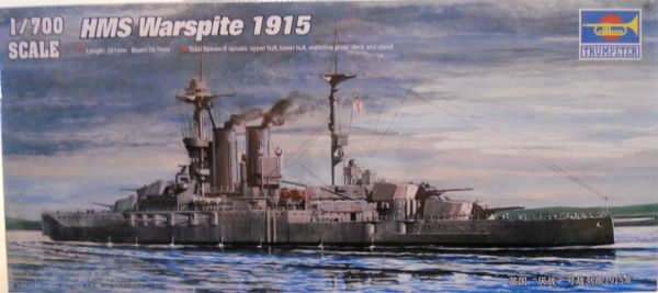 HMS Warspite 1915, Trumpeter 1/700 CK - Charlies Plastic Models