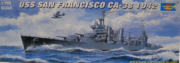 USS San Francisco CA-38 1942, Trumpeter 1/700 TSM-5746 CK - Charlies ...