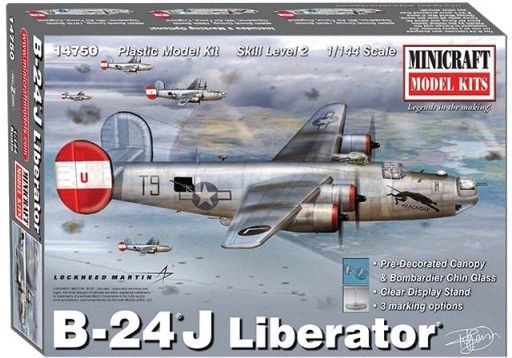 B-24J Liberator, MiniCraft 1/144 MMI-14750 CK - Charlies Plastic Models