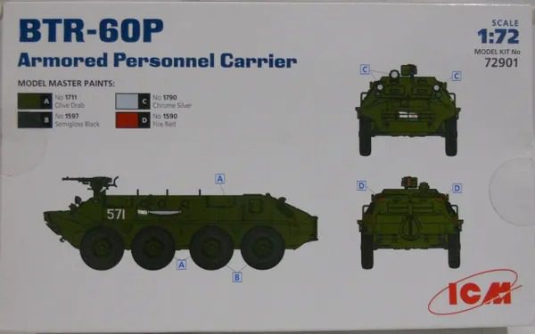 BTR-60P, Armored Personnel Carrier, ICM 1/72 CK - Charlies Plastic Models