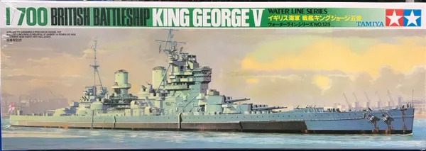 British Battleship King George V, Tamiya 1/700 CK - Charlies Plastic Models