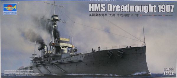 HMS Dreadnought 1907, Trumpeter 1/700 CK - Charlies Plastic Models