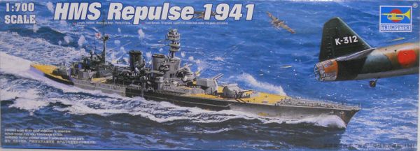 HMS Repulse 1941, Trumpeter 1/700 CK - Charlies Plastic Models