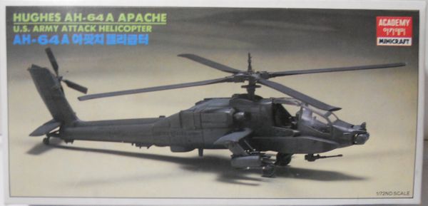 Hughes Ah-64a Apache, Us Army Attack Helicopter, Academy 1 72 Ih 