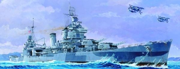 Maquette Trumpeter 1/700 - USS San Francisco CA-38 (1944) - Kit En Plastique à Monter Et Peindre