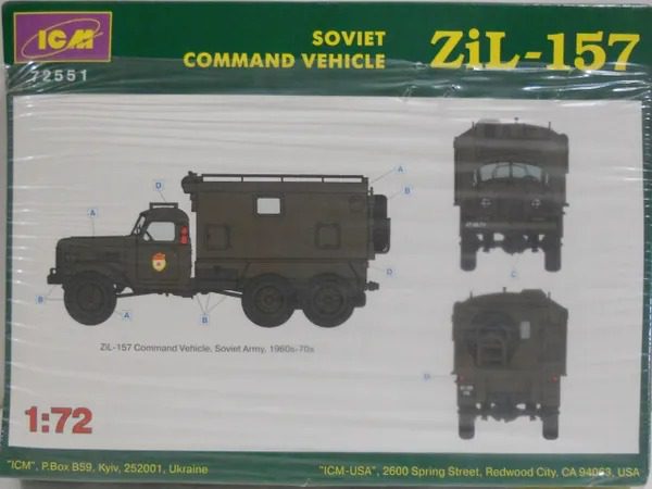 ZiL-157, Soviet Command Vehicle, ICM 1/72 CK - Charlies Plastic Models