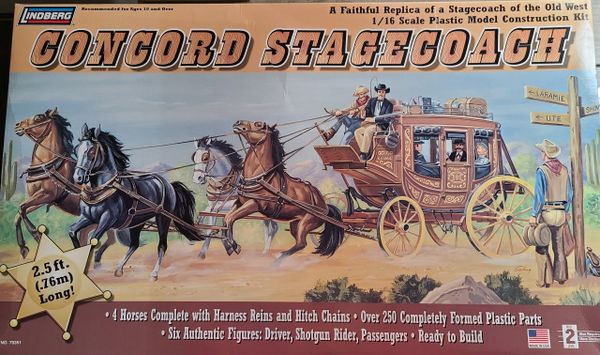 Concord Stagecoach Lindberg 1/16 KN - Charlies Plastic Models