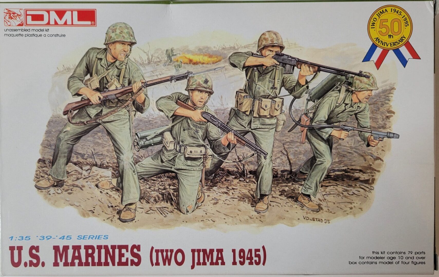 US Marines Iwo Jima 1945 DML 1/35 RAY - Charlies Plastic Models