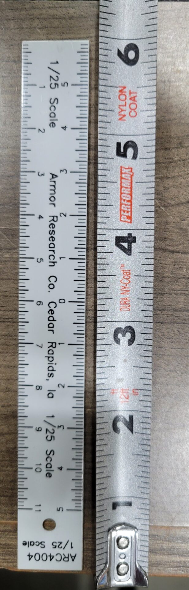 ARC 1/25 scale conversion ruler Ray - Charlies Plastic Models