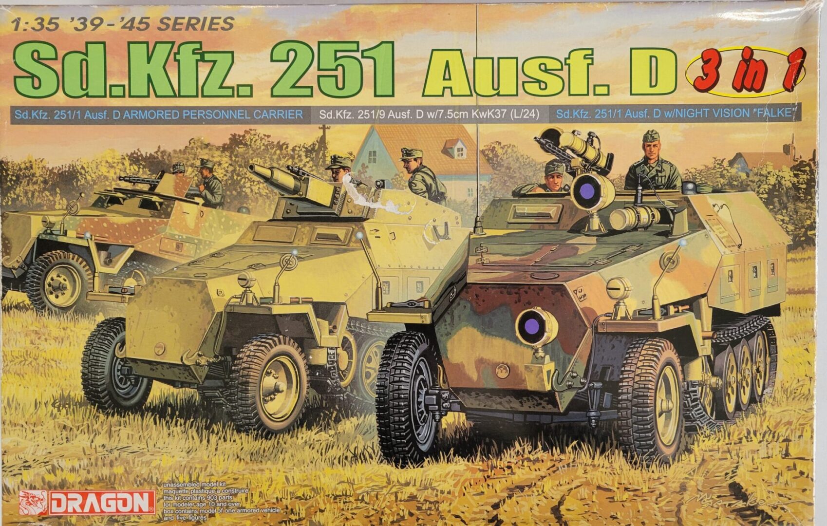 Dragon Sd Kfz 251 Ausf D 3 In 1 135 Ray Charlies Plastic Models