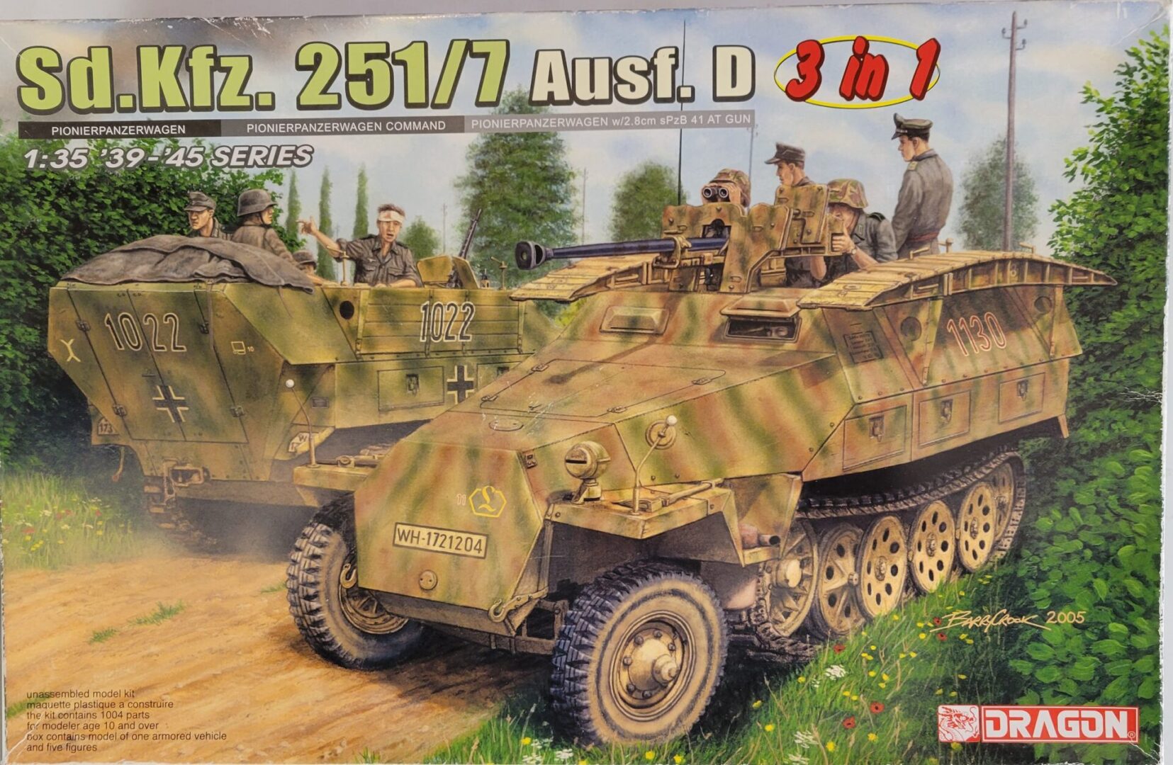 Dragon Sd. Kfz. 251/ 7 Ausf. D. (3 in 1) 1/35 RAY - Charlies Plastic Models