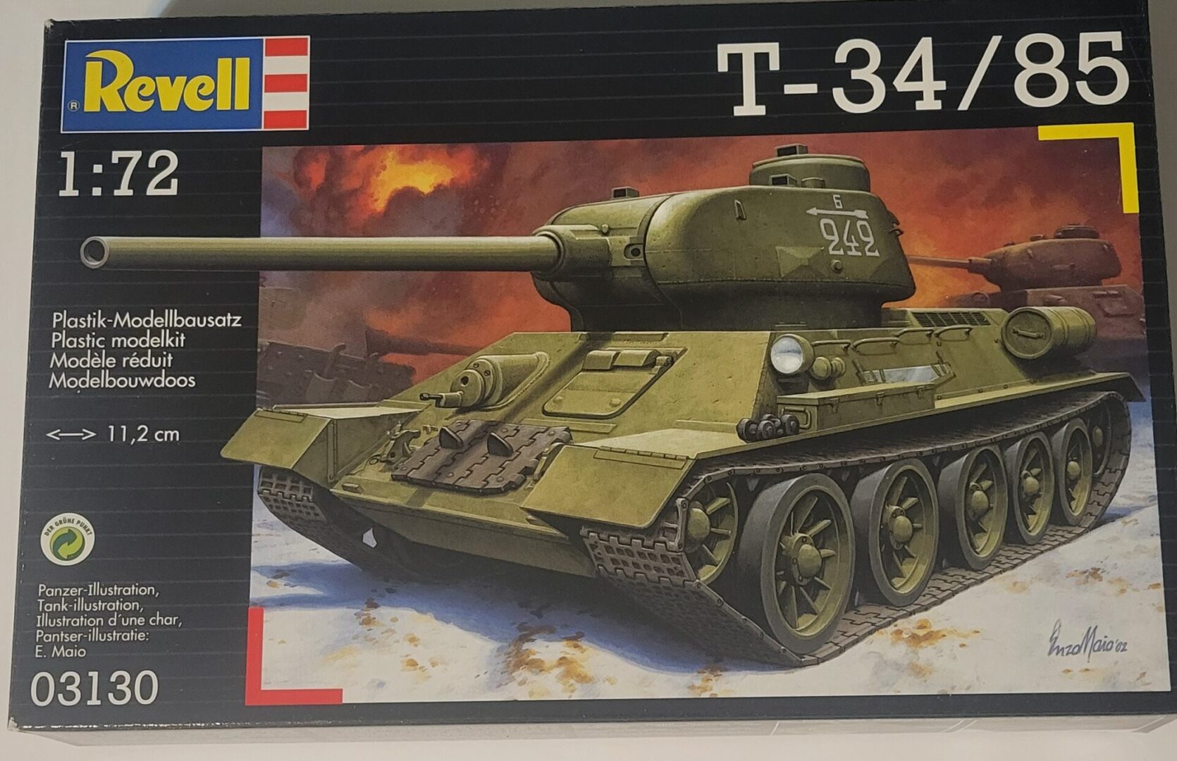 Revell T-34/85 1/72 LP - Charlies Plastic Models